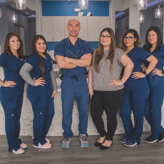 Dr. Duong and the Sunny Dental team