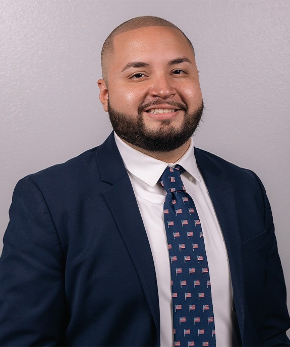 Smiling dental team member