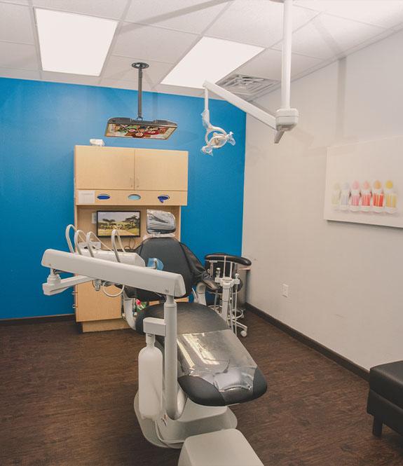 Modern dental office treatment room