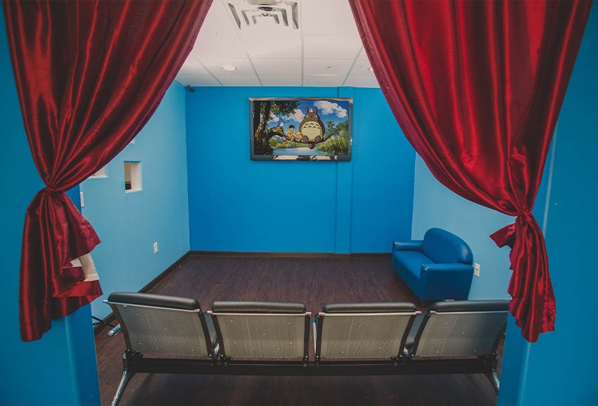 Dental office theatre room